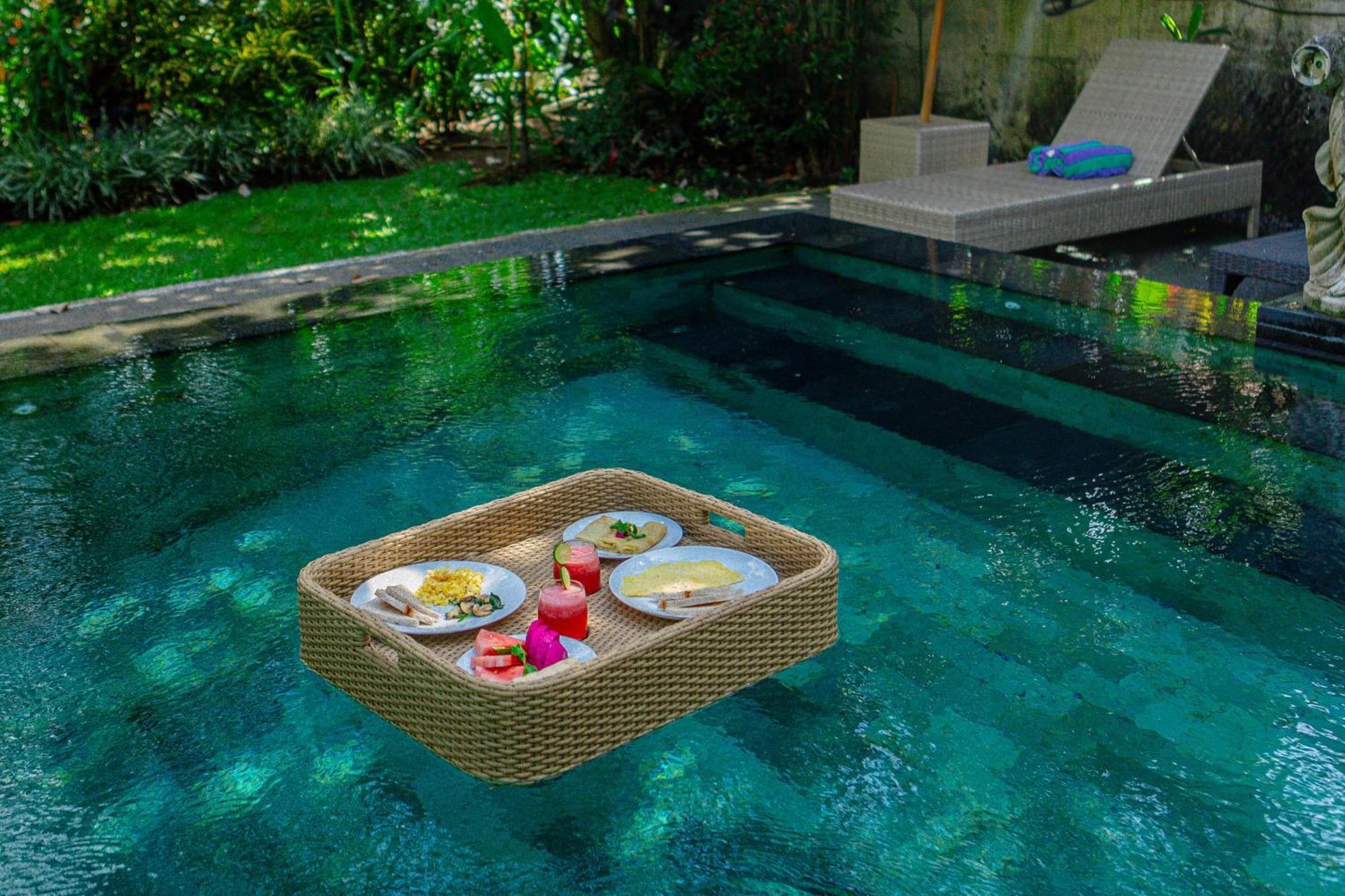 Sari Bamboo Villas Ubud Exterior foto
